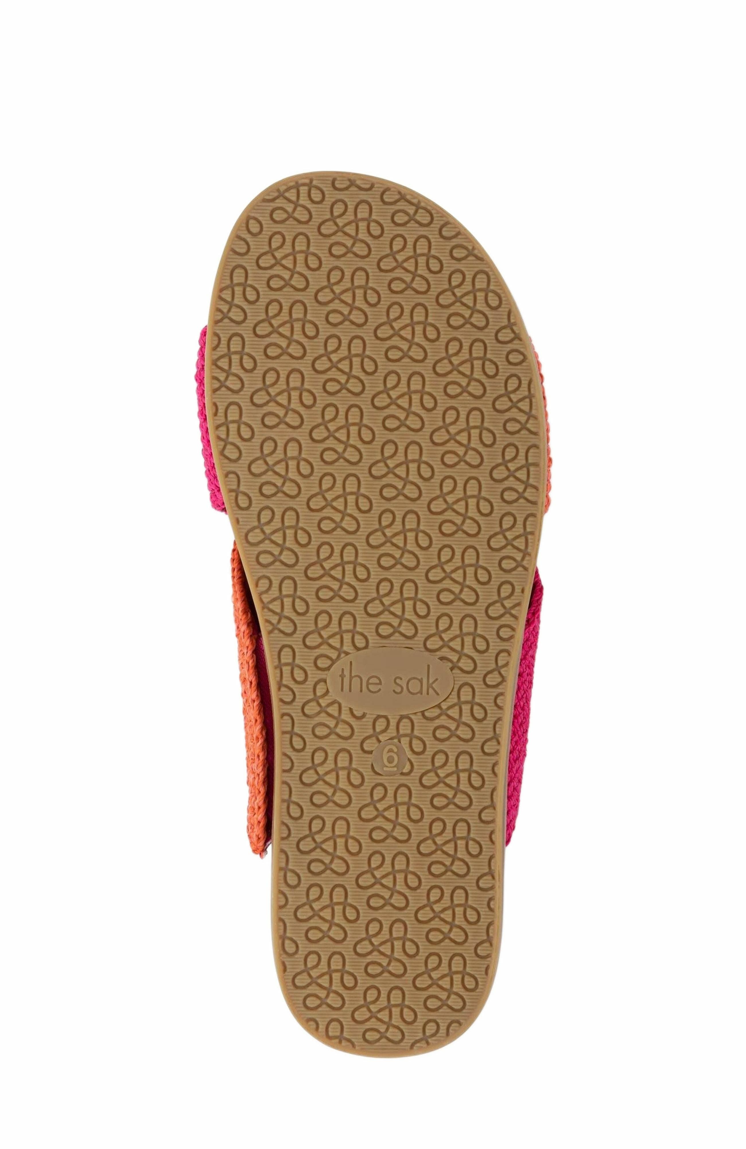 Penelope Slip On Sandal, Alternate, color, Pinkberry Cayenne Block