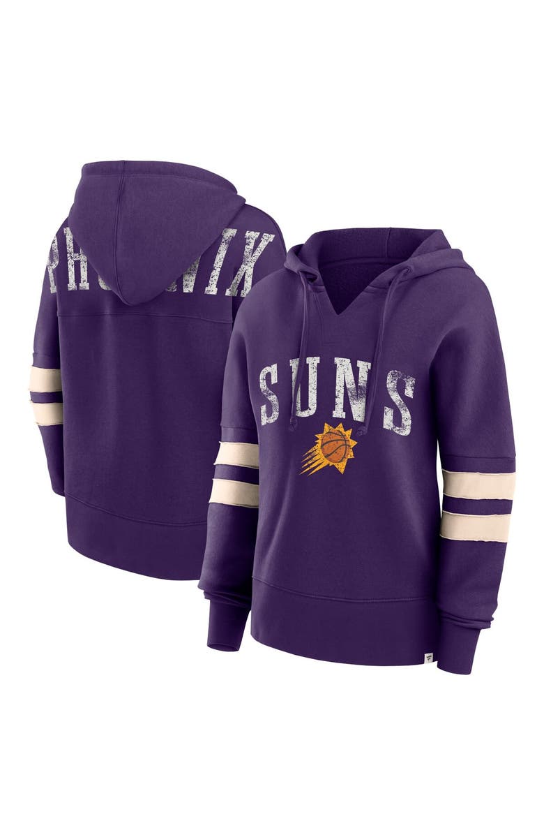 FANATICS Women's Fanatics Branded Purple Phoenix Suns Bold Move Dolman V-Neck Pullover Hoodie, Main, color, Purple