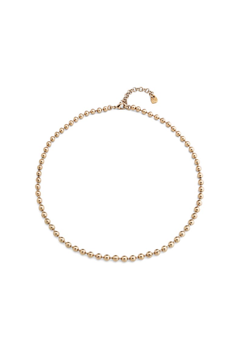 Pulse Bead Necklace, Main, color, Gold