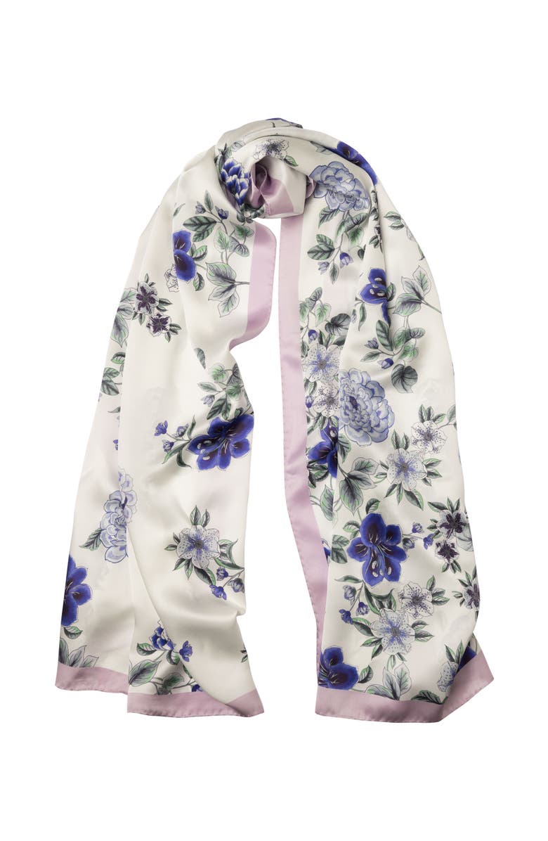 Elizabetta Bella - Silk Scarf/Shawl for Women, Main, color, Purple Lavender