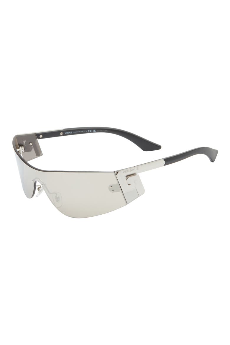 43mm Irregular Sunglasses, Alternate, color, SILVER