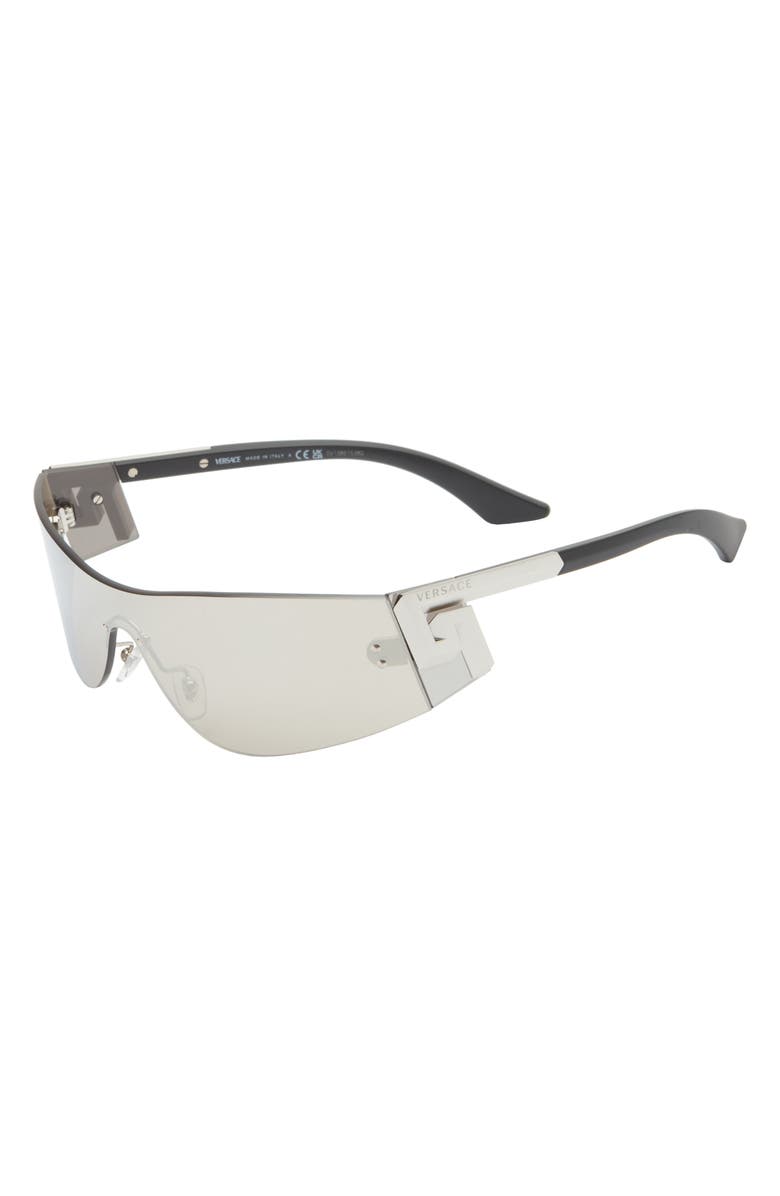 Versace 43mm Irregular Sunglasses, Alternate, color, Silver