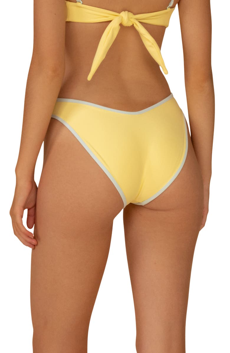 MONTCE Sunshine Binded Lulu Bikini Bottoms, Alternate, color, Sunshine
