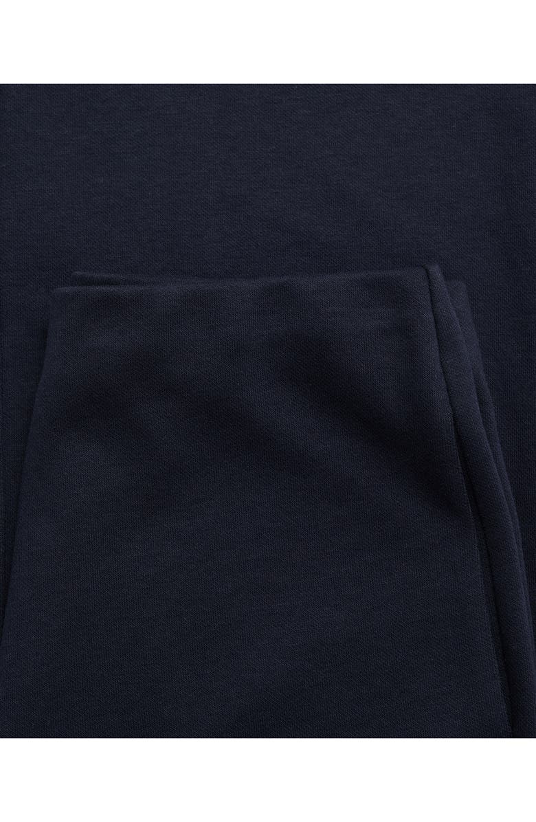 MANGO Cotton Blend Pull-On Wide Leg Pants, Alternate, color, Navy