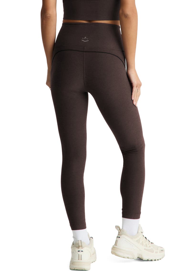 Spacedye Dynamic High Waist 7/8 Leggings, Alternate, color, DARK CHOCOLATE HEATHER