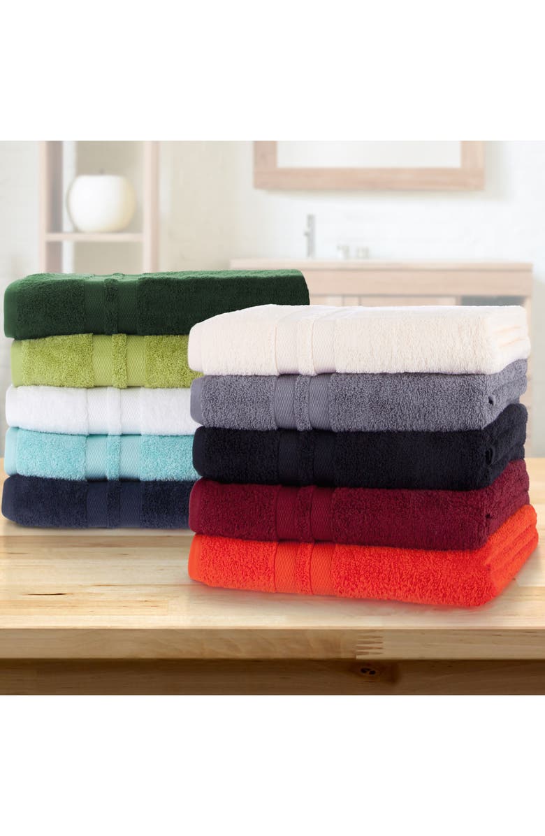 Superior 3-Piece Turkish Cotton Towel Set, Alternate, color, Charcoal