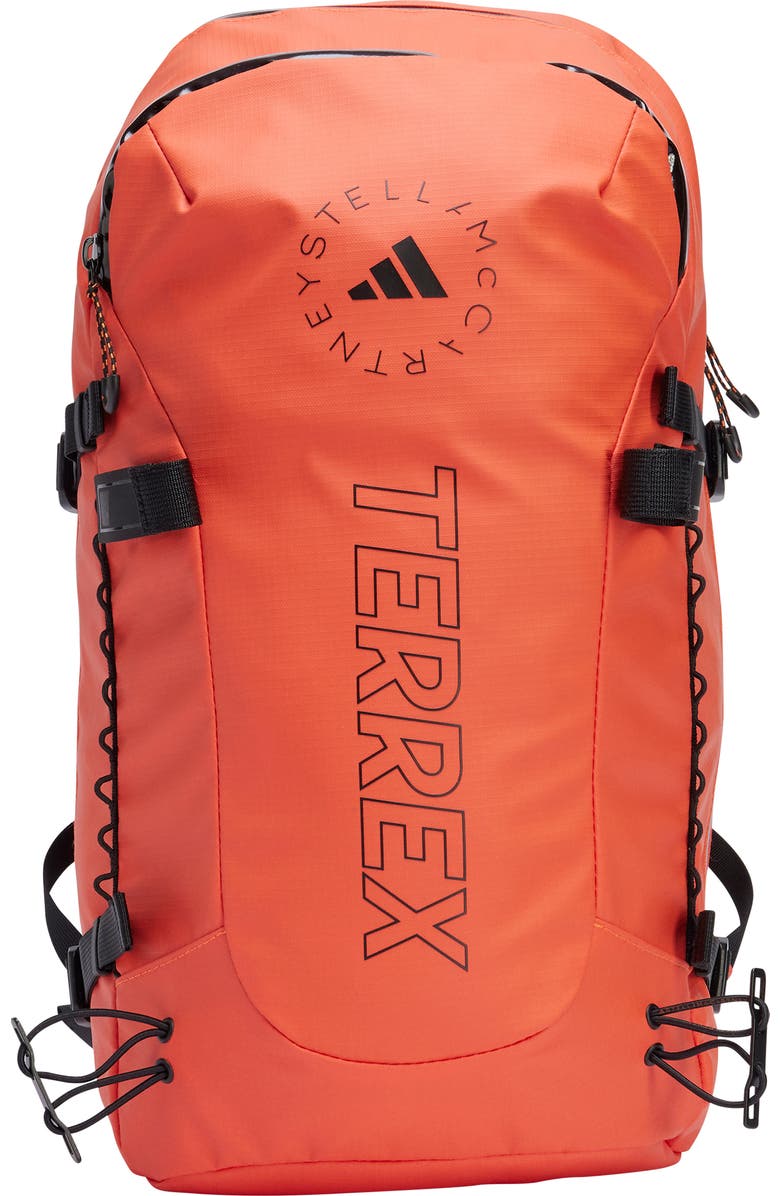 adidas by Stella McCartney Terrex Backpack, Main, color, Semi Impact Orange