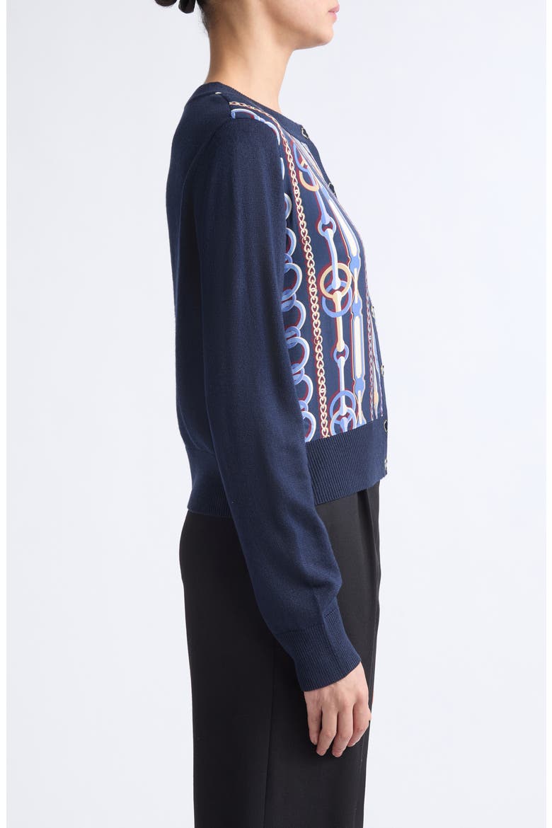 Mixed Media Merino Wool Blend Cardigan, Alternate, color, MDMU MIDNIGHT MULTI