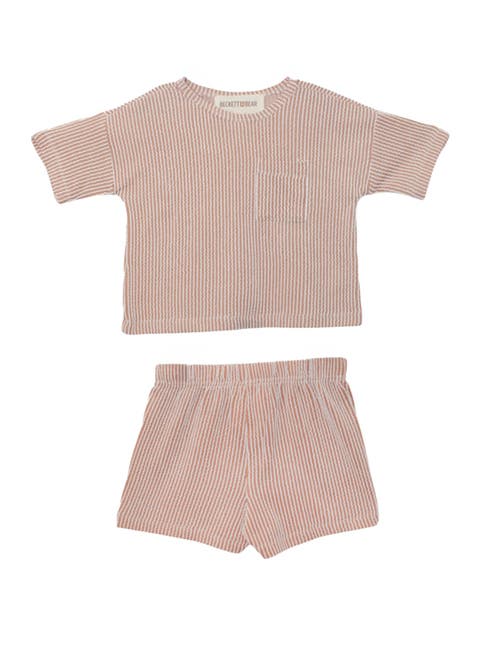 Bear Short Sleeve Two Piece Set (Toddler, Little Kid & Big Kid)