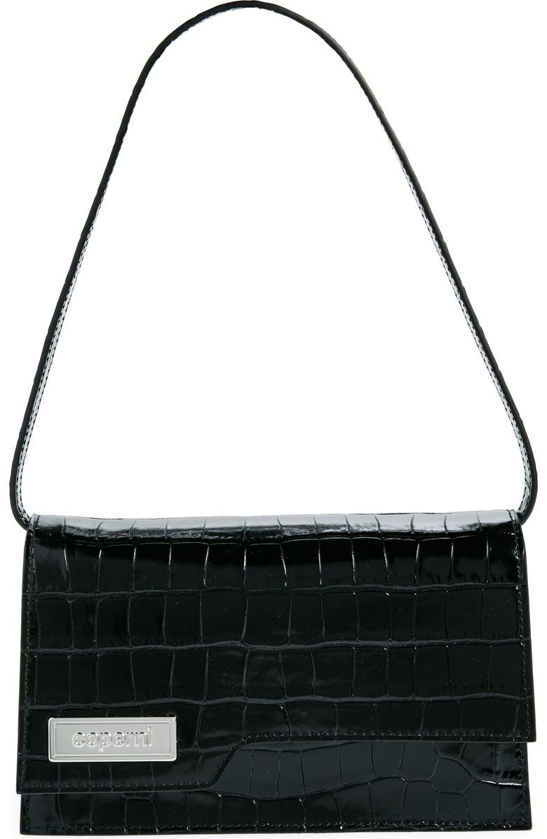 Coperni Mini Folder Croc Embossed Crossbody Bag, Main, color,