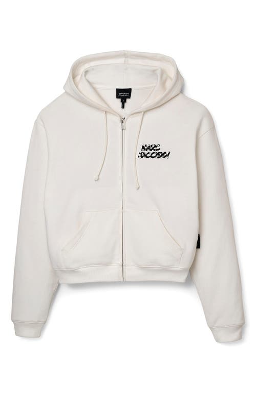 Marc Jacobs Patchwork Dice Zip Hoodie In White