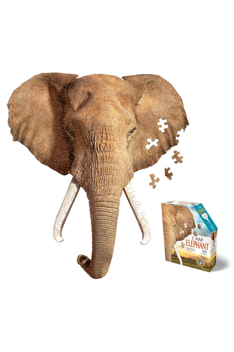 Elephant 300 Piece Jigsaw Puzzle, Alternate, color, Multicolored