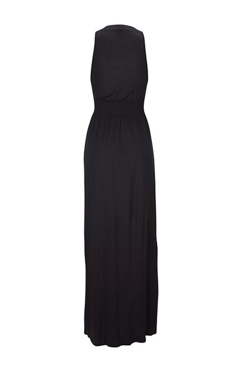LASCANA Women's Sleeveless Maxi Dress, Alternate, color, Black