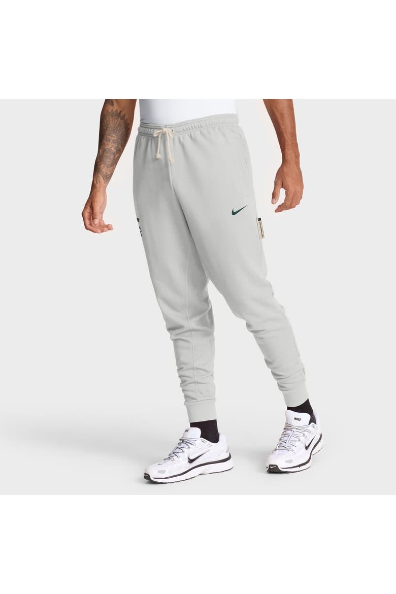 Men's Nike Gray Michigan State Spartans 2025 Sideline Standard Issue Dri-FIT Taper Pants, Alternate, color, Gray