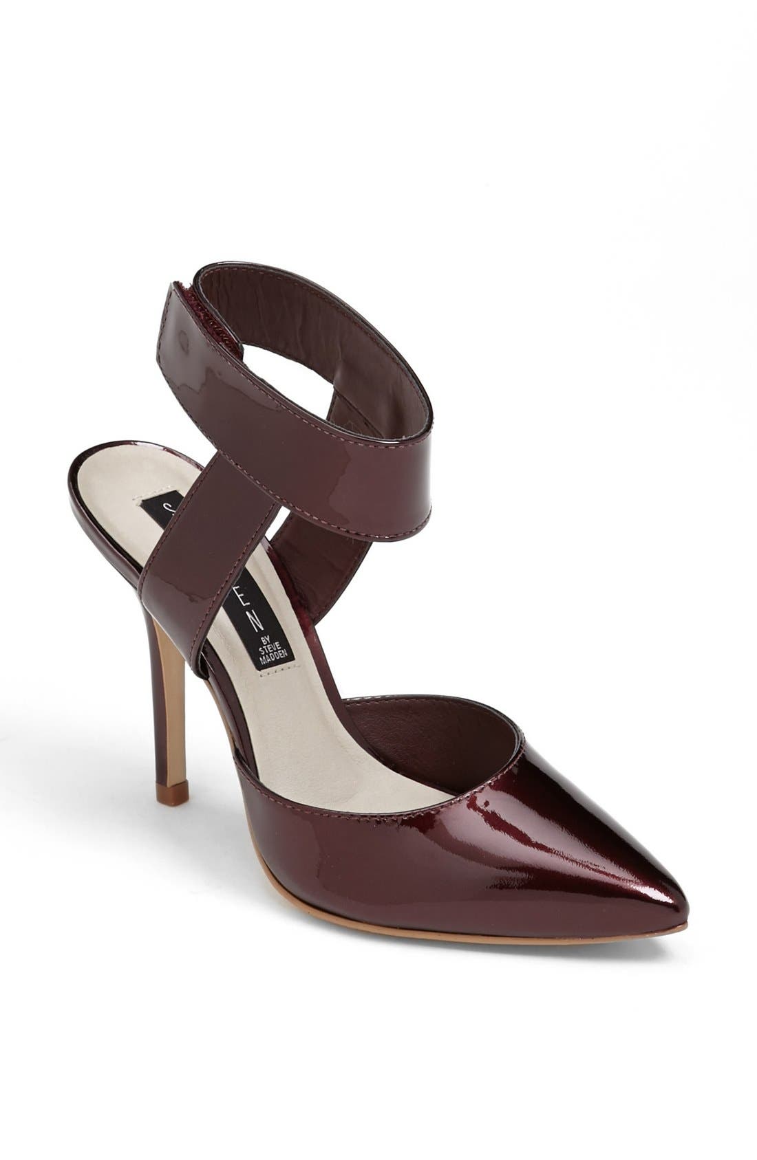 Steven New York Steven by Steve Madden 'Revolvir' Pump, Main, color, Wine Patent