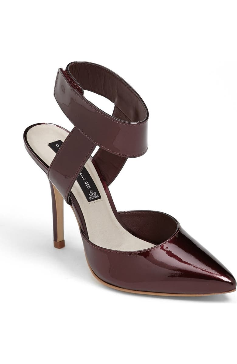 Steven New York Steven by Steve Madden 'Revolvir' Pump, Main, color, Wine Patent