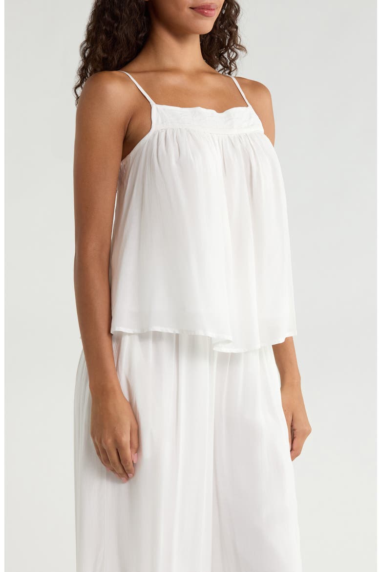 Flowy Cover-Up Camisole, Alternate, color, WHITE