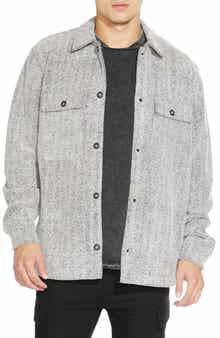 Relaxed Fit Knit Shirt Jacket