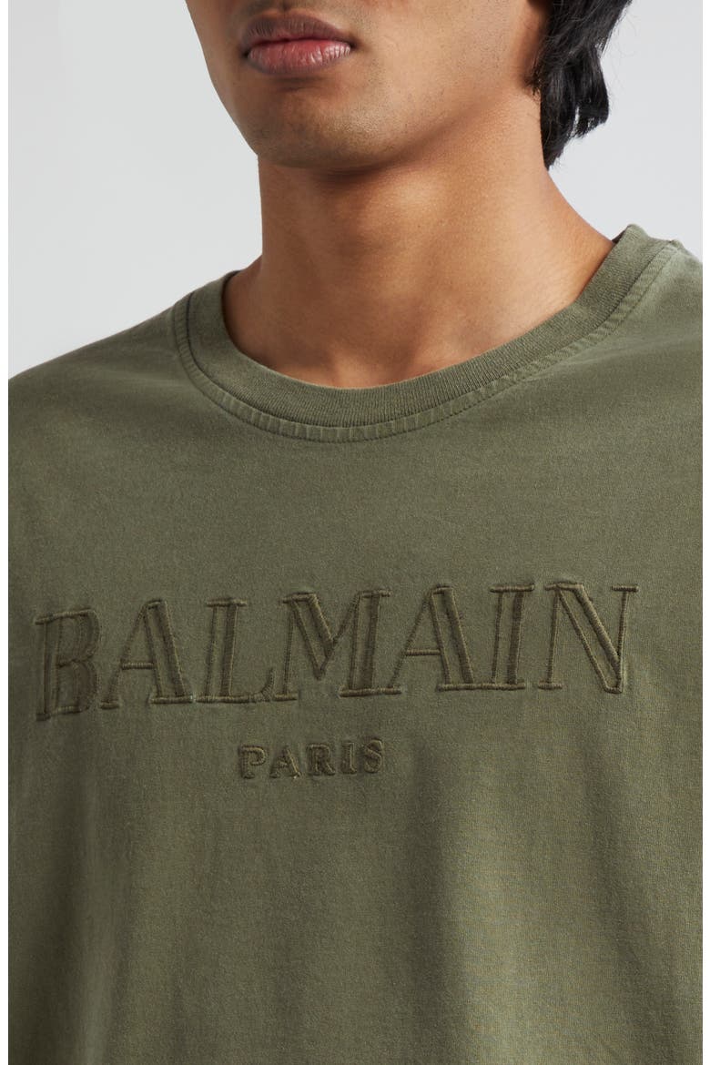 Embroidered Logo Cotton T-Shirt, Alternate, color, UIA KAKI/ KAKI