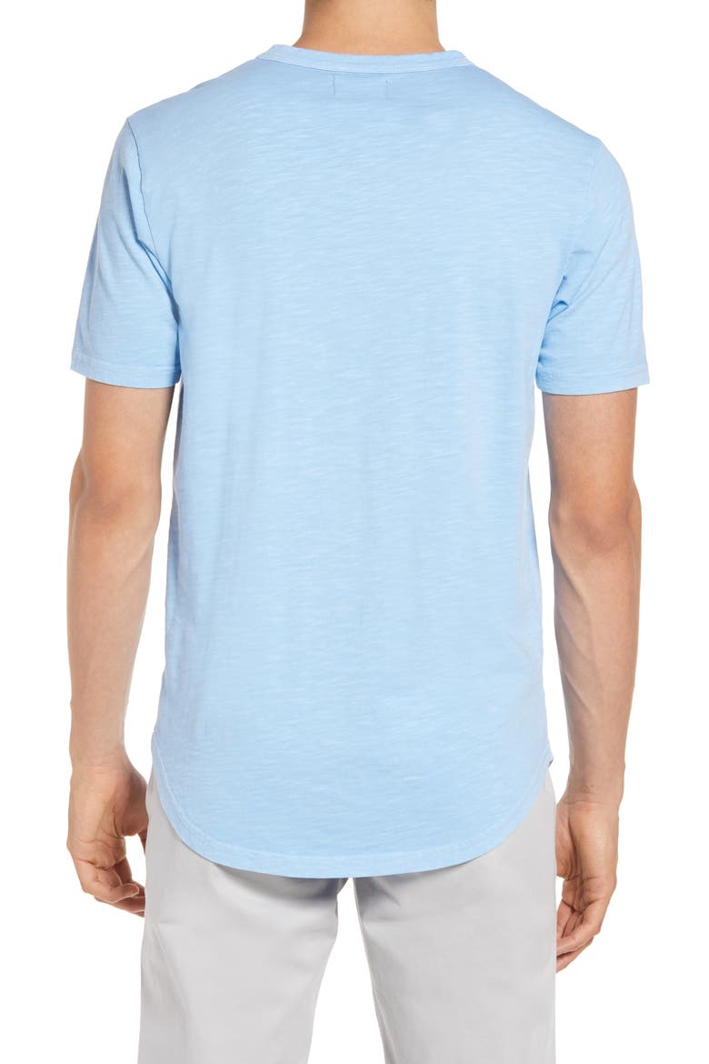 Sun Faded Slub Scallop Crew T-Shirt, Alternate, color, BLUE BELL