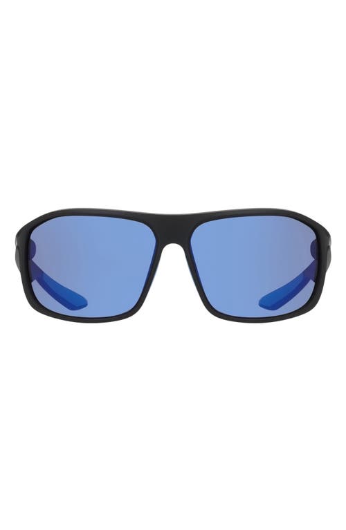 Nike Premier Stride 63mm Rectangular Sunglasses In Blue