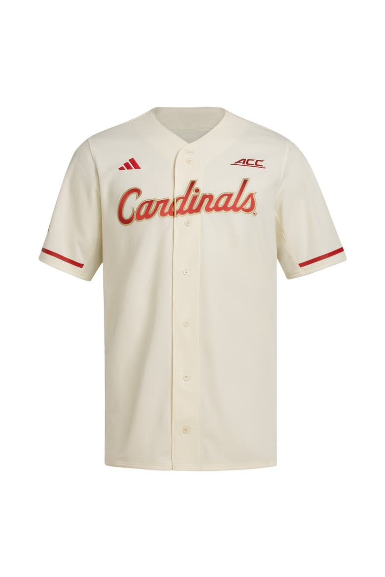 Men's adidas  Cream Louisville Cardinals Replica Baseball Jersey, Alternate, color, Cream