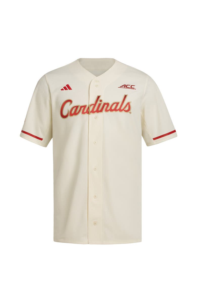 adidas Men's adidas Cream Louisville Cardinals Replica Baseball Jersey, Alternate, color, Cream