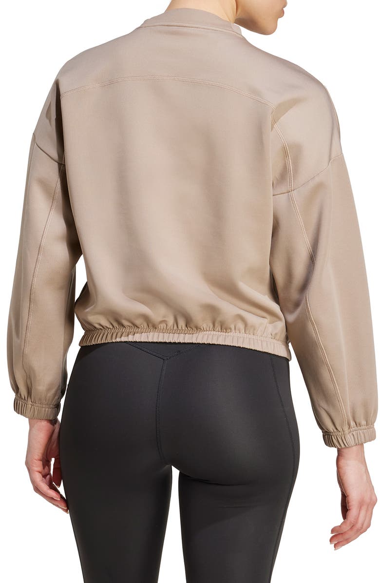 adidas Yoga Essential Sweatshirt, Alternate, color, Chalky Brown