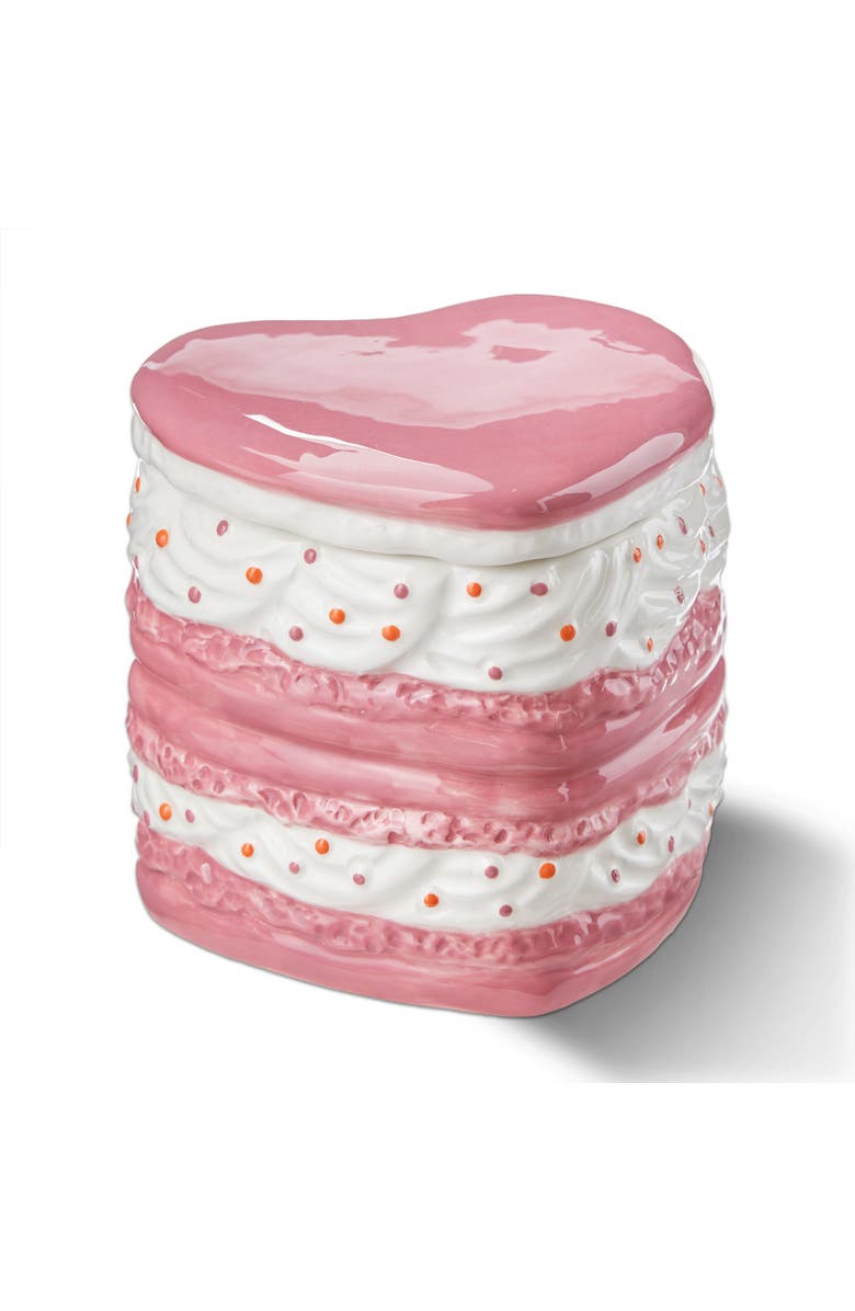tag Heart Macaron Scented Candle Multi Ceramic 3.5x3.12x3.5 in, Main, color, Multicolored
