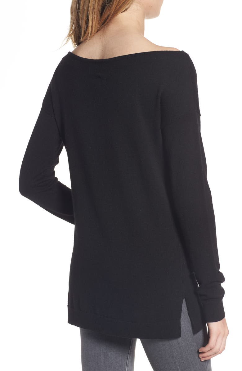 Trouvé Bateau Neck Sweater, Alternate, color,