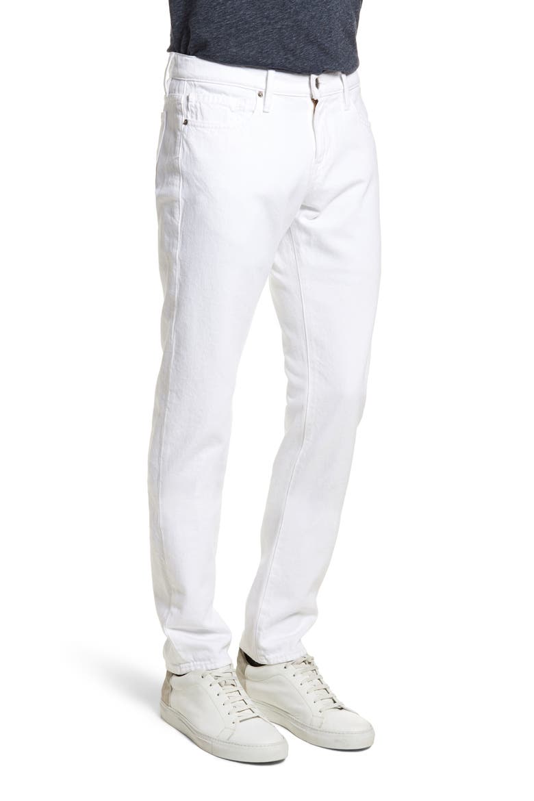 L'Homme Slim Fit Jeans, Alternate, color, BLANC