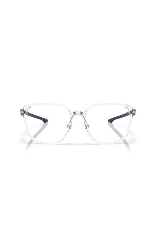 Oakley 57mm Square Optical Glasses In Transparent