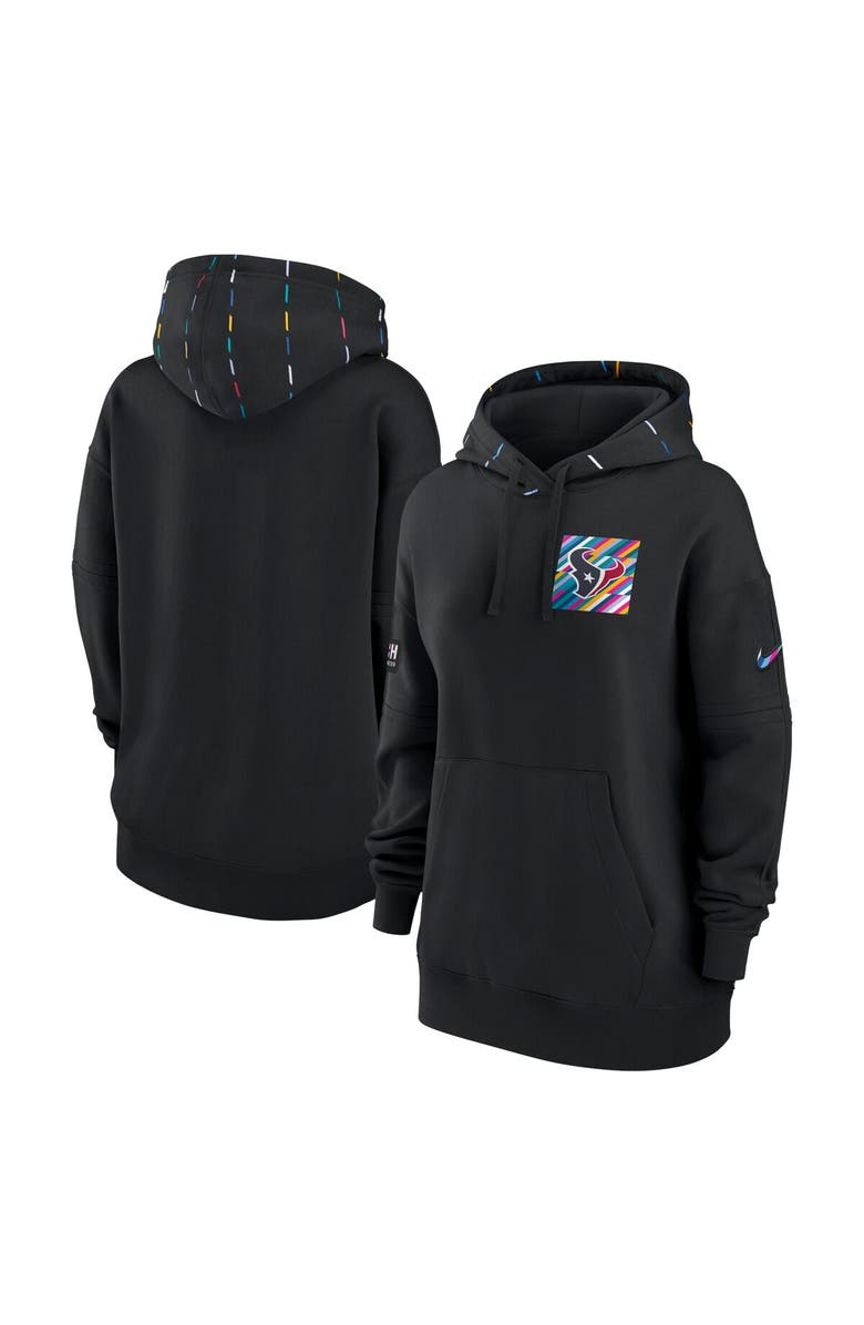 Nike Women's Nike  Black Houston Texans 2023 NFL Crucial Catch Club Pullover Hoodie, Main, color, Black