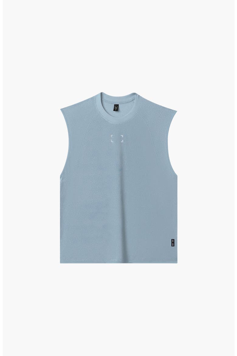 Towel Terry Cutoff Shirt, Main, color, Light Sky