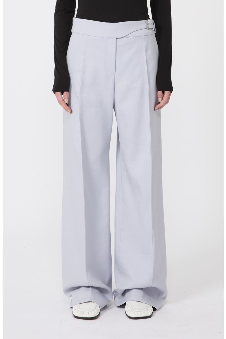 Salita Cotton Blend Twill Wide Leg Pants, Main, color, MEDIUM GREY