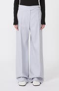 SPORTMAX Salita Cotton Blend Twill Wide Leg Pants