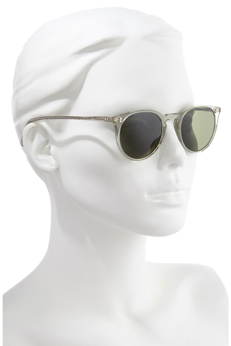 O'Malley 48mm Tinted Round Sunglasses, Alternate, color, BLACK DIAMOND / G15