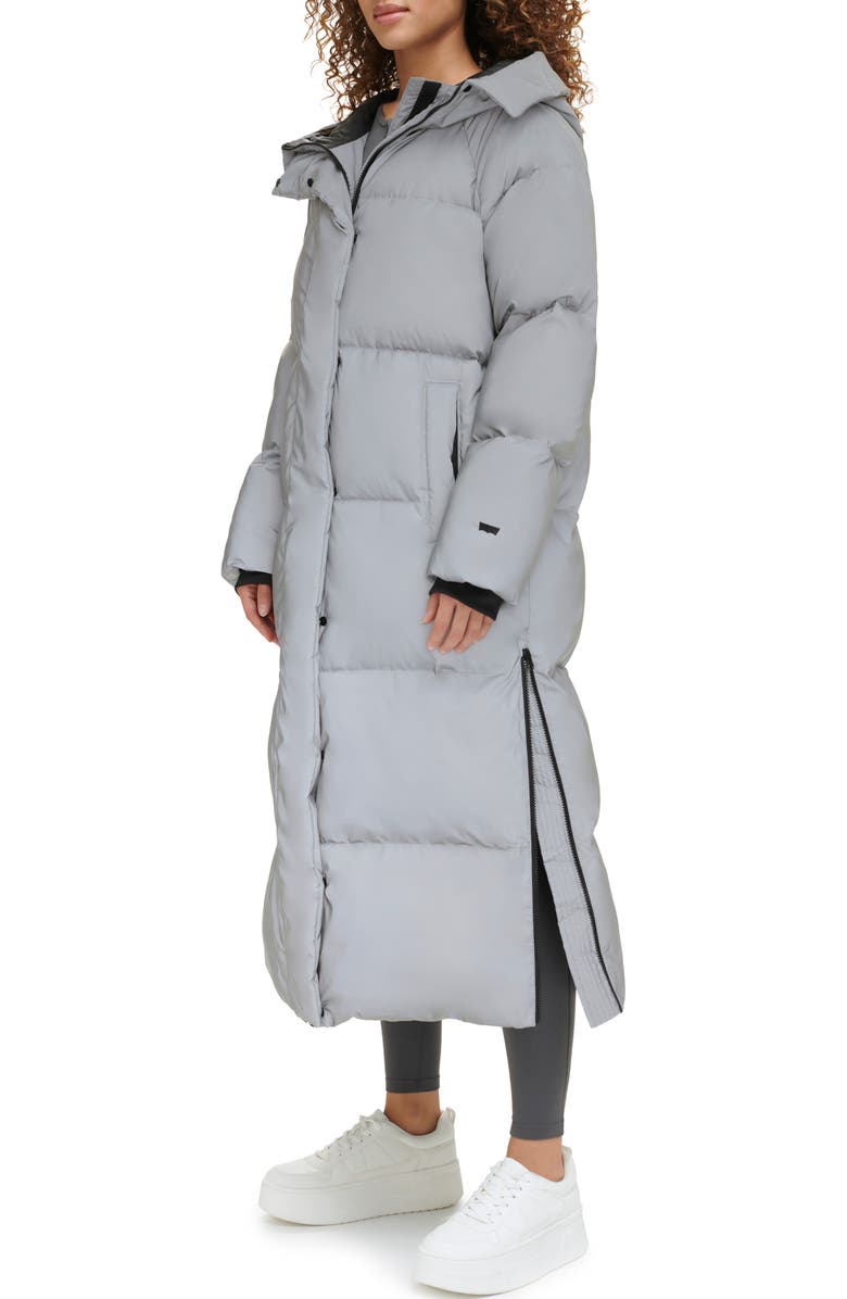 Levi's<sup>®</sup> Side Zip Hooded Maxi Puffer Jacket, Alternate, color, 