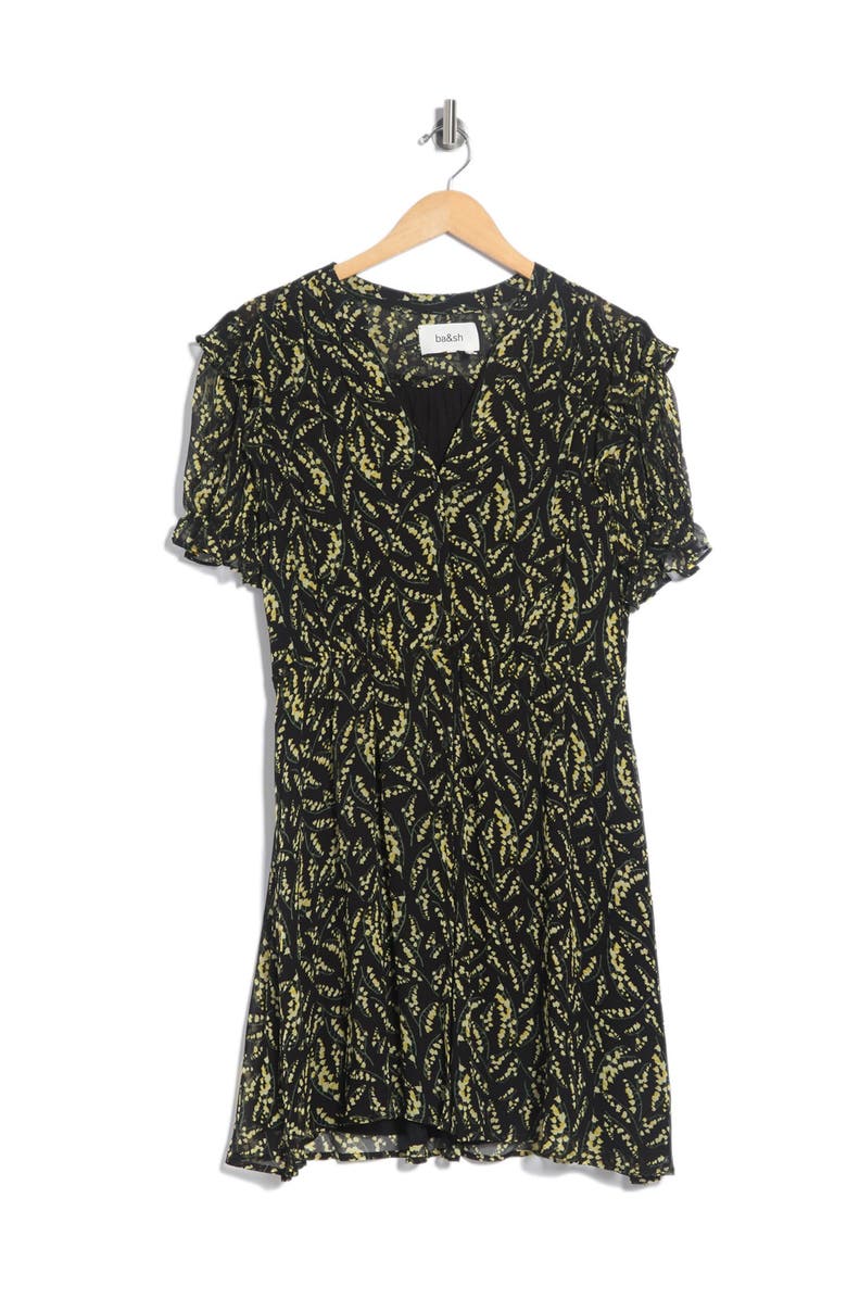 ba&sh Matcha Floral Short Sleeve Dress, Main, color, 