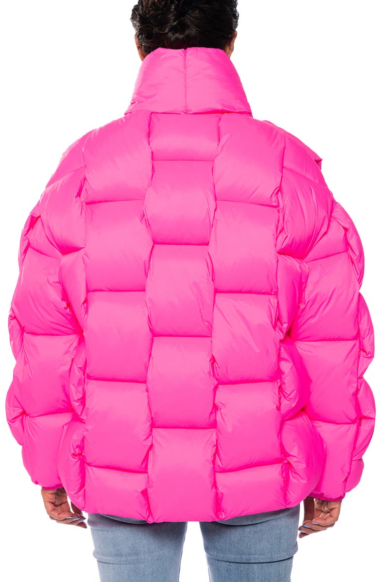 AZALEA WANG Braided Puffer Jacket, Alternate, color, 