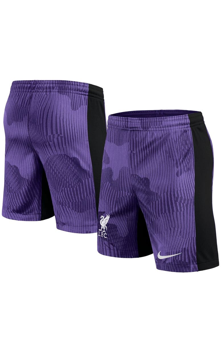 Nike Youth Nike Purple Liverpool 2023/24 Third Stadium Performance Shorts, Main, color, Purple