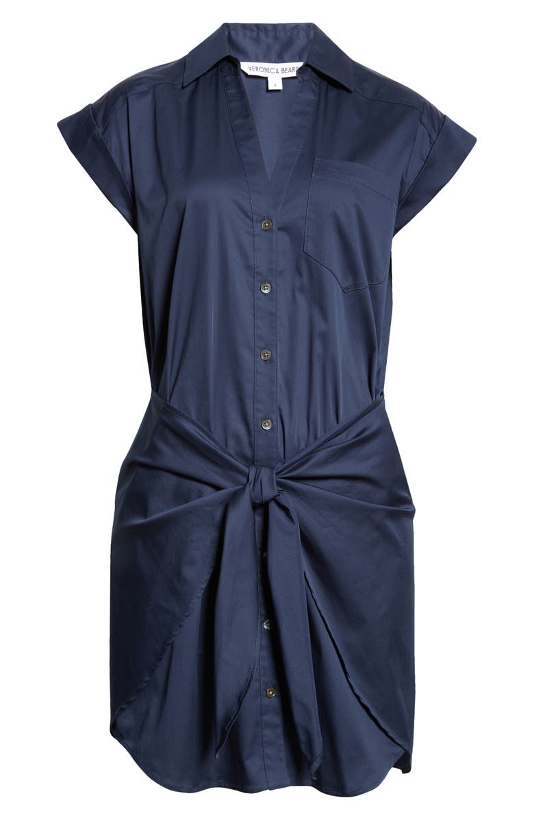 Veronica Beard Aimee Shirtdress, Alternate, color, Marine
