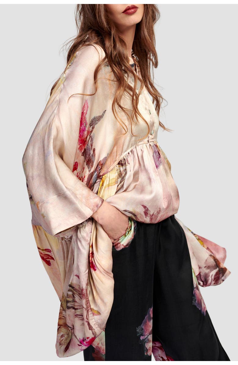 Alembika Oversized flowy floral tunic, Alternate, color, 