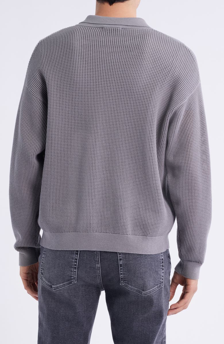 FRAME Open Stitch Cardigan, Alternate, color, Cloud Grey