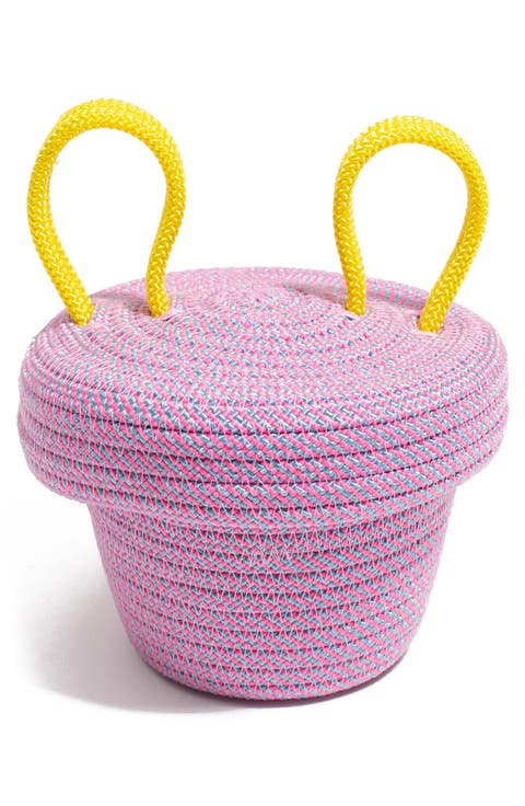 Mini Lidded Storage Basket