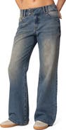 EDIKTED Jesi Low Rise Wide Leg Jeans