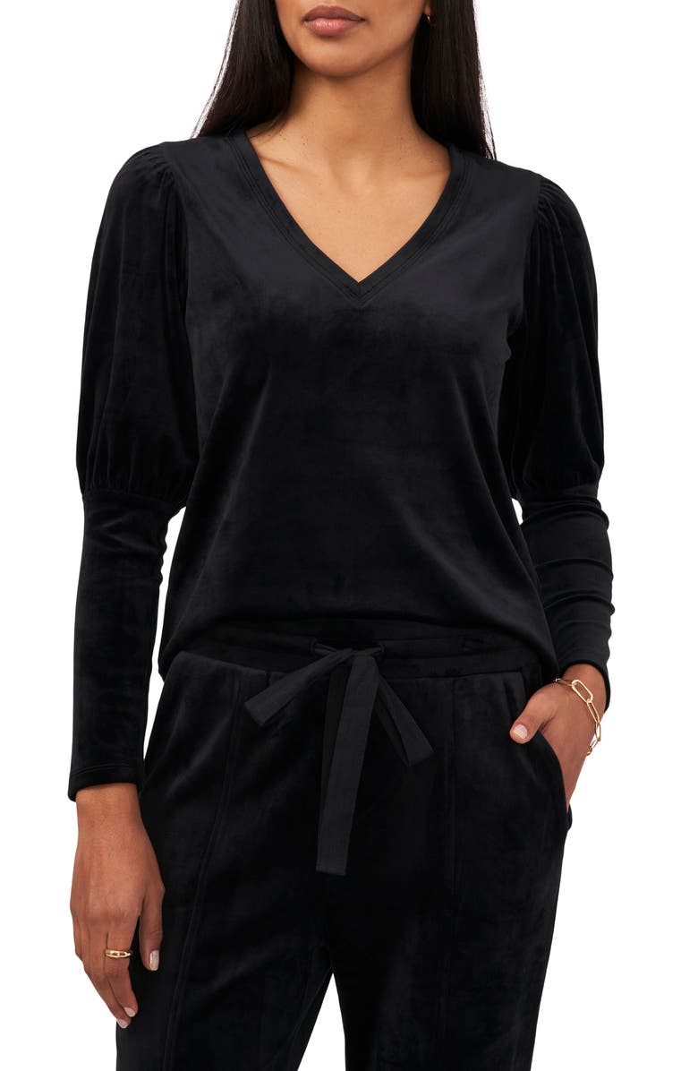 1.STATE Velvet V-Neck Top, Main, color,