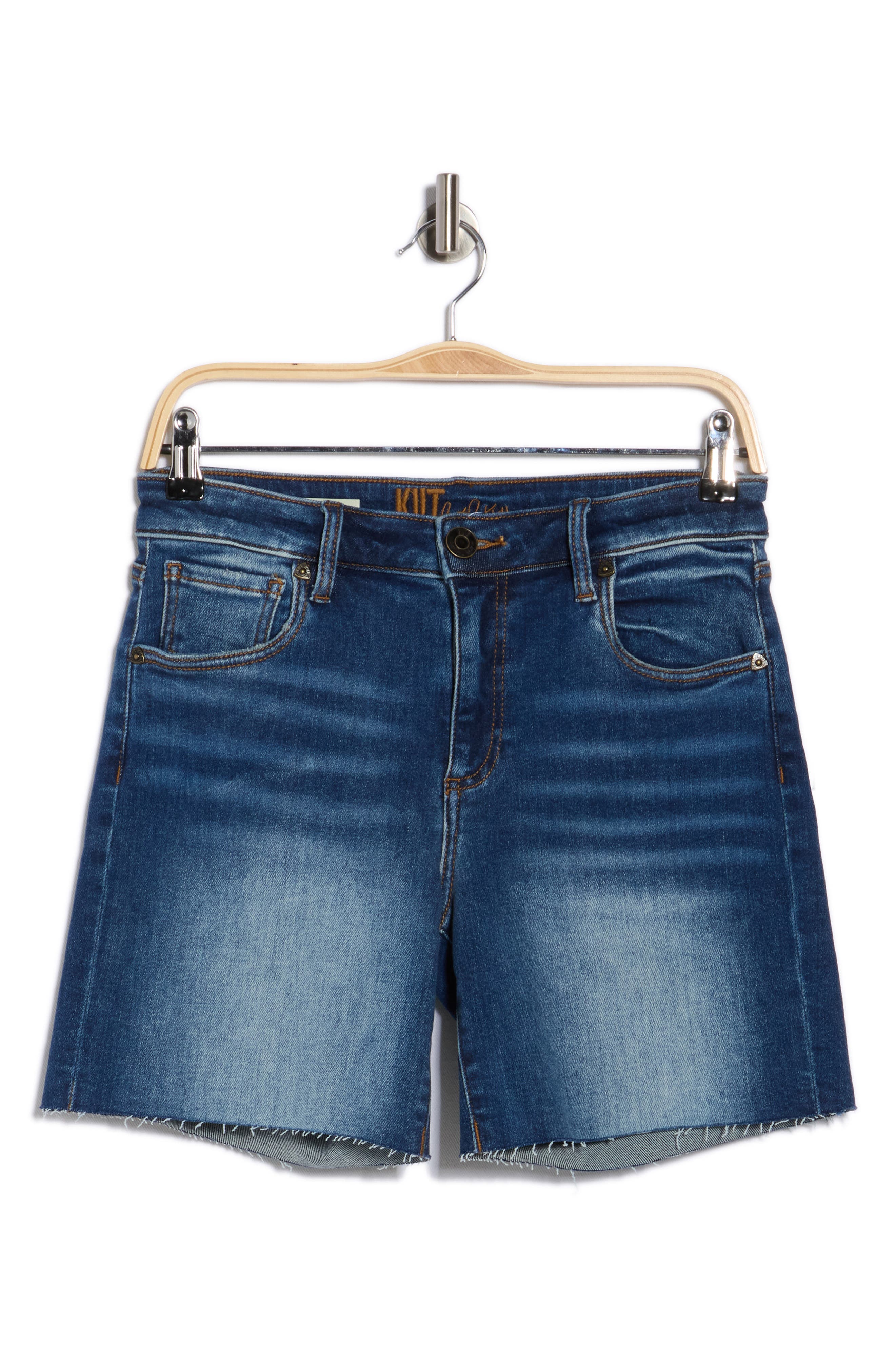 KUT from the Kloth Kity Raw Hem Denim Shorts