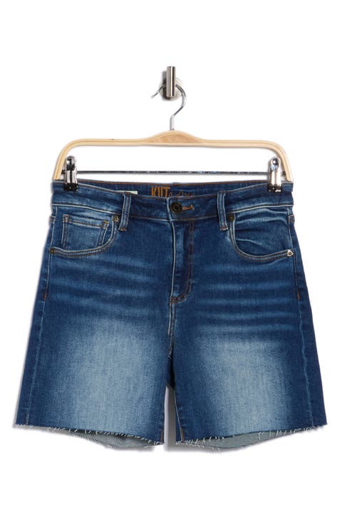 Kity Raw Hem Denim Shorts (Bluestar)