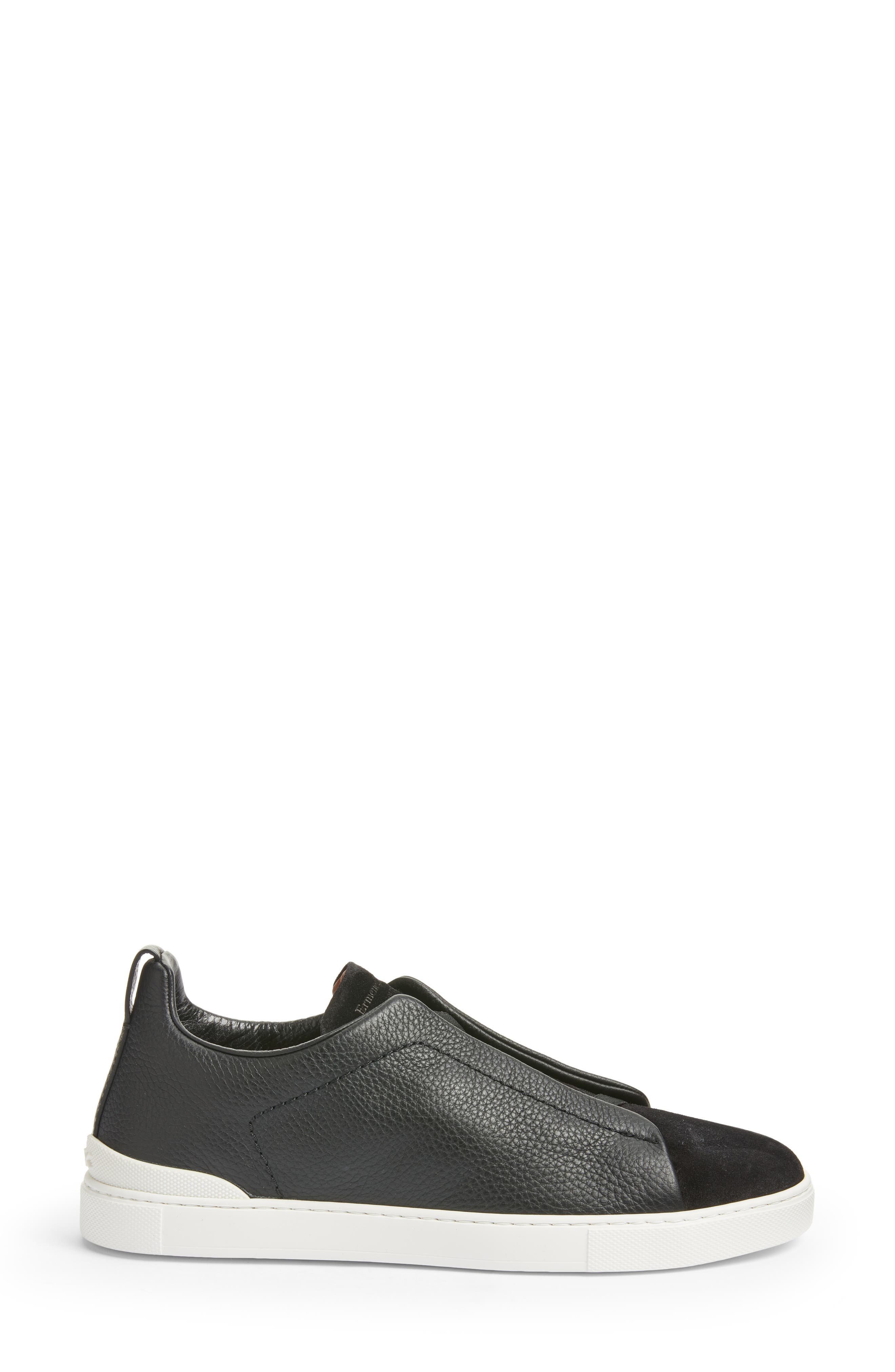 ZEGNA Triple Stitch Low Top Sneaker, Alternate, color, 